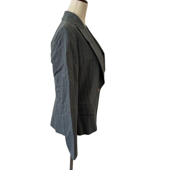 Gianfranco Ferre Italy Grey Pinstripe Blazer Jacket 6 - Picture 4 of 7